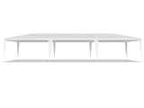 10'x30' Outdoor Party Tent with 8 Removable Sidewalls, Waterproof Canopy Patio Wedding Gazebo, White 97185781