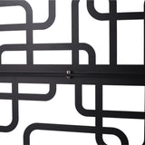 Outdoor & Indoor Privacy Metal Privacy 76" H48" W, Freestanding Decorative Privacy W465P193250