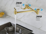 Wall Mount Folding Kitchen Pot Filler Faucet W2287142932