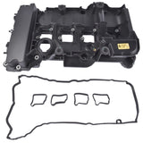 Black Pastic Engine Valve Cover with Gasket Fit for Mercedes-Benz C250 SLK250 2012-2015 1.8L L4 20988857