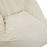 Olbia Indoor Bean Bag Chair, Beige Faux Fur N775P265556B