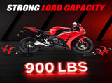 Universal Motorcycle lifting Stands, 900 Lbs Capacity Front & Rear Wheels Lift with UL Adjustable W2019P379275