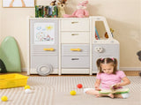 Kids Bus Toy Organizer with Built-in Whiteboard, 4 Drawers2 Cabinets 180LBS Total Weight Capacity 18971532