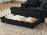 Chaise Lounge Chair Removable Storage Ottoman Accent Sofa Bed Upholstered Sleeper Couch Bed W1170P353050