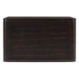 Square Coffee for Living Room in Dark Brown Farmhouse Coffee with Storage,2-Tier Center N735P242918D