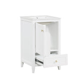 20" Bathroom Vanity with Sink, Bathroom Cabinet with Soft Closing Door, Storage Rack and A Drawer, 95881183