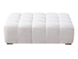 White Boucle Multipurpose Ottoman N769P350122W