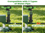 Yard Motion Activated Sprinkler Deterrent, Solar & USB Charging, Wide Coverage PIR Sensor, IP65 06231928