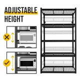 5-Tier Adjustable Metal Shelving Unit ,Heavy Duty Garage Shelving,Storage Racks,Industrial Utility 23980065