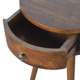 Nordic Chestnut Circular Bedside B182P166532