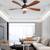 52 Inch Indoor Ceiling Fan With 3 Color Dimmable 5 ABS Blades Remote Control Reversible DC Motor W882P294923