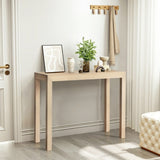 46 inch Pinewood Table, Console Table Entrance Table, Narrow Sofa Table for Living Room 65036131
