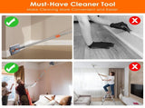 Extendable Wall & Baseboard Cleaning Mop, Wet Dry Multi Surface Mop with 180&deg Rotatable Head, 09652335