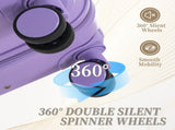 3 in 1 20"/24"/28" 3 pcs/set in ABS Spinner Wheel Luggage, Carry on Suitcase, Matching Color, 51111822