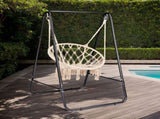 Outdoor Hammock Chair Stand Only, Swing Stand with 2 Hooks, Max Load 600lbs, Fits Most Hanging 12336522