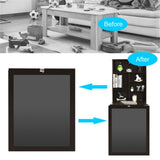 Brown wall mounted office desk 77862636