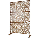 Outdoor & Indoor Privacy Metal Privacy 76" H48" W, Freestanding Decorative Privacy W465P193237