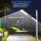 ZUN LED Solar Street Light Motion Sensor Dusk to Dawn Outdoor Road Lamp 31904546