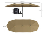 Outdoor beach umbrella/Double-Sided Sun Umbrella 11765031