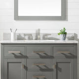 Brushed Nickel Widespread Bathroom Faucet, Waterfall Bathroom Faucets for Sink 3 Hole, 2-Handles T3177P277507