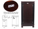 Jewelry Armoire with Mirror, 8 Drawers & 16 Necklace Hooks, 2 Side Swing Doors 06832042
