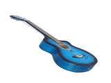 38 Inch Acoustic Guitar for Beginners, JF Body Shape, Basswood Folk Guitar in Fade Blue Finish, 76700625