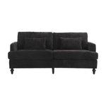 ZUN COOLMORE Mid Century Modern chenille Fabric Loveseat sofa, 2-Seat Upholstered Loveseat Sofa Modern W395P151900