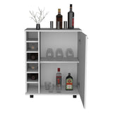 ZUN Wick Bar Cart with Integrated Wine Storage, Spacious Cabinet and Smooth Rollers B200P188880