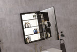 ZUN LED Lighted Bathroom Medicine Cabinet with Mirror, Surface Lighted Medicine W2287P243039