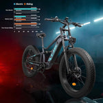 ZUN Electric Bike 1000W Motor Fat Tire 26x4 Mountain Bike T3177P268163