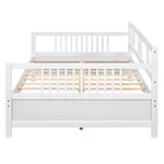 ZUN Full Size Daybed with Support Legs, White 74798954