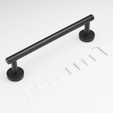 4-Pieces Matte Black Bathroom Accessories Stainless Steel Bathroom Hardware Bath Towel Bar W1932P156243