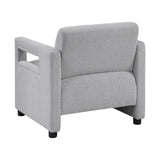 Luxury Home Furniture Accent Chair Gray Seat Cushion Boucle Upholstery Plywood Frame 1pc Armchair B011P304427
