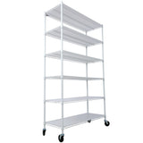 ZUN 6 Tier 6000lbs Capacity NSF Metal Shelf Wire Shelving Unit, Heavy Duty Adjustable Storage Rack with 81168611