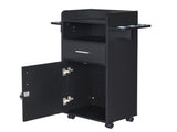 Beauty Salon Trolley Cart, Salon Cabinet with 360&deg Wheels, 6 Tool Holders, 1 Drawer, Salon 91669942
