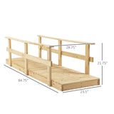 5 ft Wooden Garden Bridge Arc Footbridge 30604420