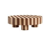 Round Wood Coffee Table, Natural Finish For Living Room W2085P384774