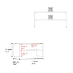 ZUN Black 2-Shelf Shoe Rack B062P230637