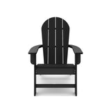 ZUN Black Adirondack Chair – Premium HDPE Poly Lumber for Pool, Patio, and Garden Elegance B195P198778