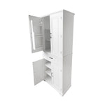 ZUN Bathroom Storage Cabinet with Doors and Drawer, Multiple Storage Space, Adjustable Shelf, White 47035858