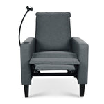 ZUN Recliner Chairs for Adults, Adjustable Recliner Sofa with Mobile Phone Holder & Cup Holder, Modern W680131614