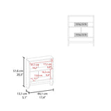 ZUN Medicine Cabinet 20.30" H, with 2 Shelves and 2 Doors, Black B097P250853