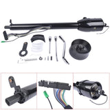 ZUN Street Hot Rod 30" Black Steering Column Tilt Auto Floor Shift w/ Adapter No Key 86332181