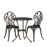 NASSAU CAST 3PC BISTRO SET 24360.00COPPER