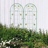 2 Pack Metal Garden Trellis 71" x 19.7" Rustproof Trellis for Climbing Plants Outdoor Flower Support 32623038