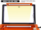 25 Gallon Bench Top Air Sandblasting Cabinet Sandblaster Blast Large Cabinet Orange 73778394