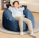 ZUN Bean Bag Chair 4Foot Luxurious Velvet Ultra Soft Fur with High-Rebound Memory Foam for Adults Plush W2510P206579