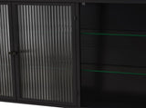 3 Door Arched Wall Mounted Glass Cabinets for Kitchen, Living Room and Bathroom W757P221501