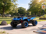 24V 4 Wheeler for Kids, Dual Motor Ride on ATV with Soft Start, Battery Display, Music & Lights, for 30498631