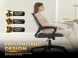 Office Chair Desk Chair, Mid Back Ergonomic Adjustable Height Rolling Swivel Computer Chair with 76802073